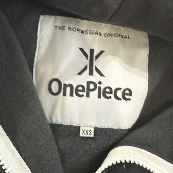 Nordic Way One Piece Jumpsuit Hood Full Zip Pajama Comfy Black Size XXS - Picture 6 of 11